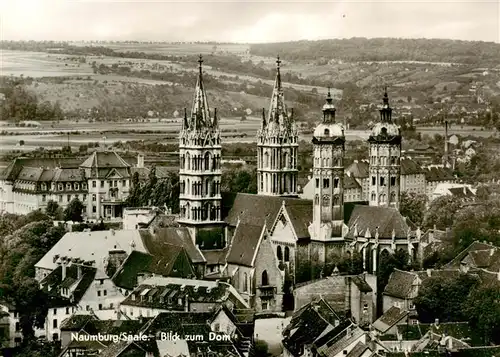 AK / Ansichtskarte  Naumburg__Saale Panorama mit Dom 