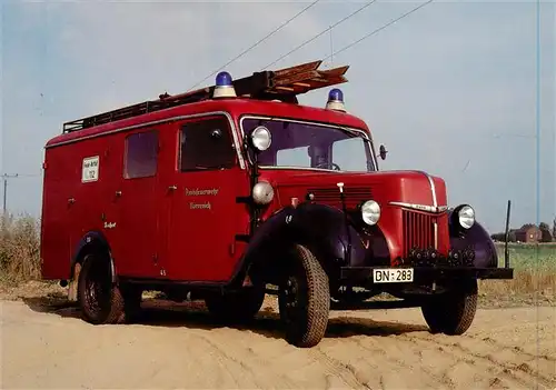 AK / Ansichtskarte  Feuerwehr_Fire-Brigade_Pompiers_Bomberos FORD Ruhr G 38 T Spezial 1950 Loeschgruppenfahrzeug LF 8 Bachert 