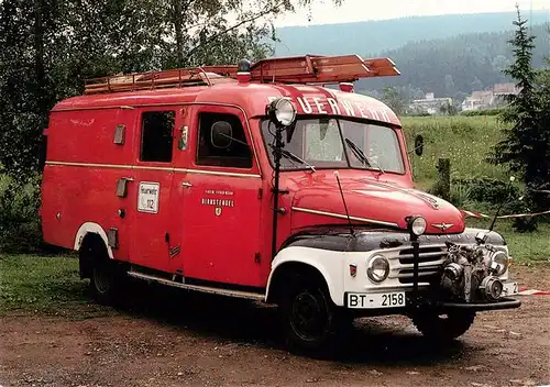 AK / Ansichtskarte 73903301 Feuerwehr_Fire-Brigade_Pompiers_Bomberos BORGWARD B 1500 1959 Loeschfahrzeug LF 8 Graaff  