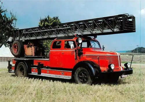 AK / Ansichtskarte  Feuerwehr_Fire-Brigade_Pompiers_Bomberos KRUPP Titan 1951 Drehleiter DL 38m Metz  