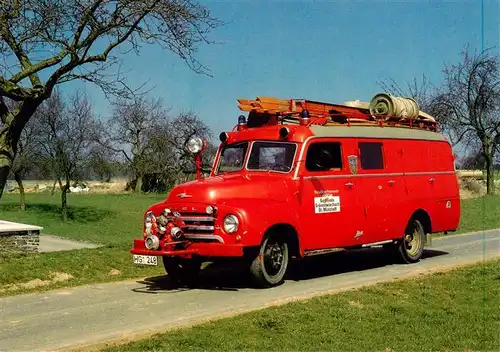 AK / Ansichtskarte  Feuerwehr_Fire-Brigade_Pompiers_Bomberos OPEL Blitz 1,75t 1955 Loeschgruppenfahrzeug LF 8 Metz 