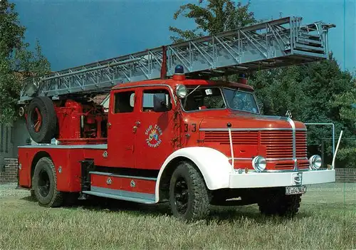 AK / Ansichtskarte 73903304 Feuerwehr_Fire-Brigade_Pompiers_Bomberos KRUPP Mustang 1956 Drehleiter DL 30h Metz  