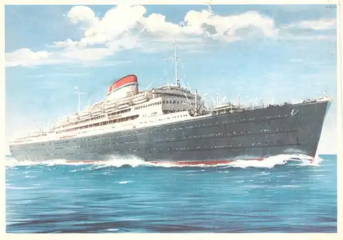 AK / Ansichtskarte  Dampfer_Oceanliner Italia M/N Saturnia  