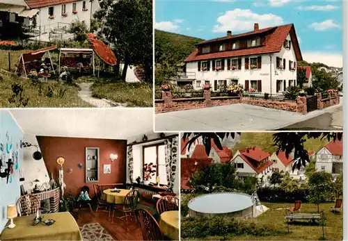 AK / Ansichtskarte  Doerrenbach_Bad_Bergzabern Pension Ledvinka Gastraum Pool 