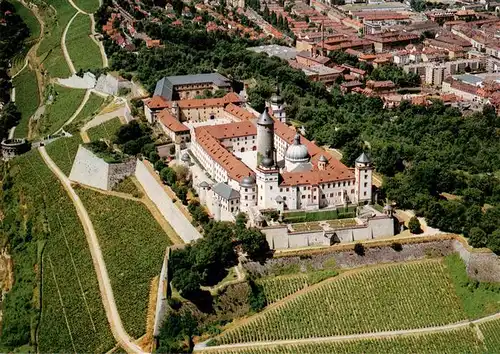 AK / Ansichtskarte  Wuerzburg_Bayern Festung Marienberg Fliegeraufnahme 