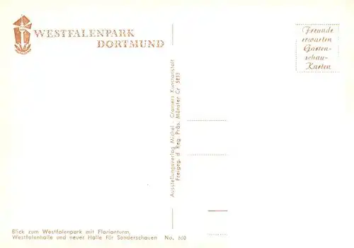 AK / Ansichtskarte  Dortmund Westfalenpark Fliegeraufnahme Dortmund