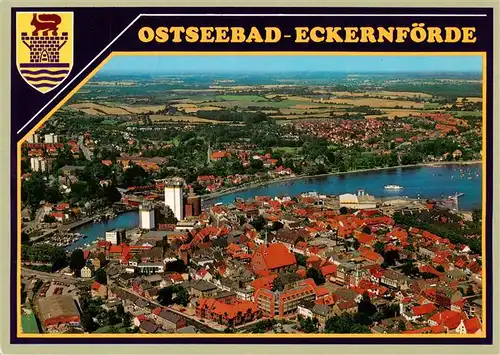 AK / Ansichtskarte 73903652 Eckernfoerde_Ostseebad Fliegeraufnahme