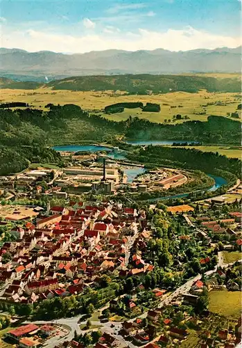 AK / Ansichtskarte  Schongau_Bayern mit Blick auf das Ammergebirge