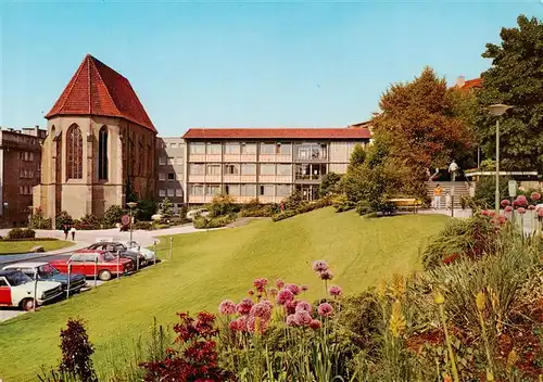 AK / Ansichtskarte  Pforzheim Blumenhofanlage mit Barfuesserkirche