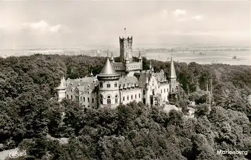 AK / Ansichtskarte 73903710 Marienburg__Schloss_Nordstemmen Fliegeraufnahme