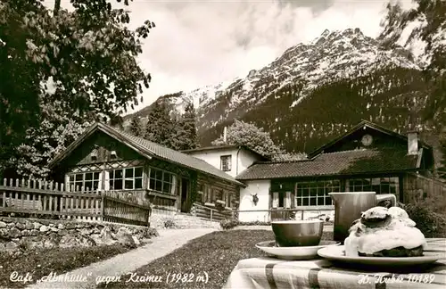 AK / Ansichtskarte  Grainau Cafe Almhuette mit Kramer