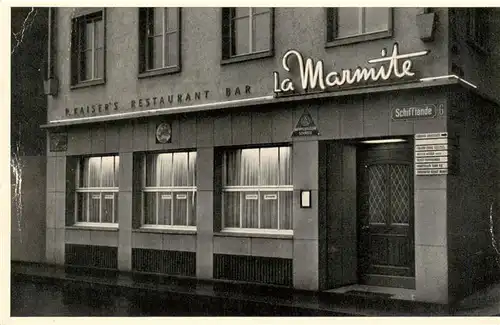 AK / Ansichtskarte  Zuerich__ZH Restaurant Bar La Marmite