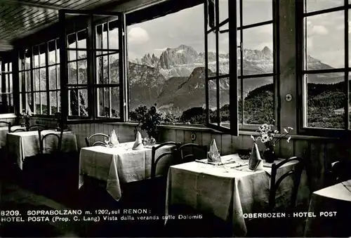 AK / Ansichtskarte  Oberbozen_Ritten_Suedtirol_IT Hotel Post