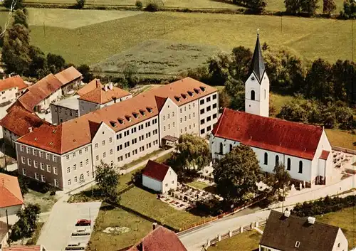 AK / Ansichtskarte  Weichs_Dachau Maedchenrealschule mit Schuelerinnenheim der Schulschwestern UL Fr Fliegeraufnahme