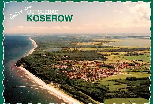 AK / Ansichtskarte  Koserow_Ostseebad_Usedom Fliegeraufnahme