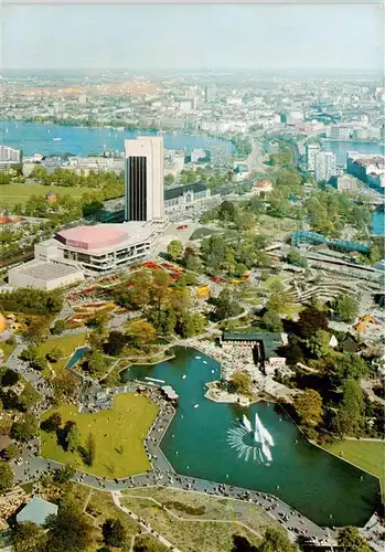 AK / Ansichtskarte  Hamburg Blick vom Fernsehtrum auf Congress Centrum und Alster