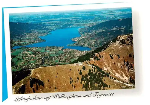 AK / Ansichtskarte  Tegernsee Fliegeraufnahme mit Wallberghaus