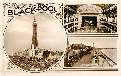 AK / Ansichtskarte  Blackpool_UK The Tower Promenades Tower Ballroom