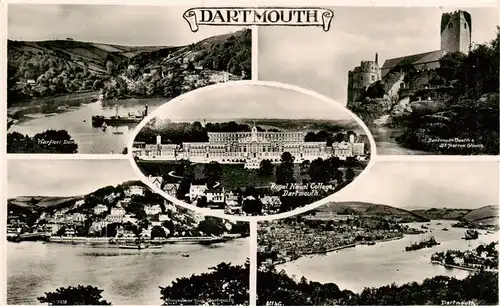 AK / Ansichtskarte 73904021 Dartmouth__UK Warfleeth Royal Naval College Dartmouth Castle and St Petrox Curch Panorama