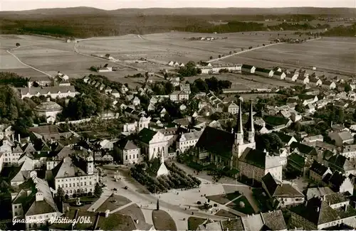 AK / Ansichtskarte  Altoetting Fliegeraufnahme mit Kloster