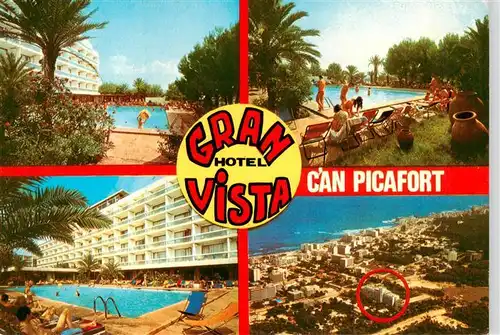 AK / Ansichtskarte 73904059 Can_Picafort_Mallorca_ES Hotel Gran Vista Pools Fliegeraufnahme
