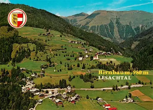 AK / Ansichtskarte  Birnbaum_Lesachtal Gasthof Post Brunner Fliegeraufnahme