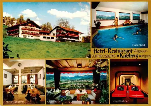 AK / Ansichtskarte 73904074 Seifriedsberg_Sonthofen_Allgaeu Hotel Restaurant Kuehberg Hallenbad Hirtenschenke Restaurant Kegelbahnen
