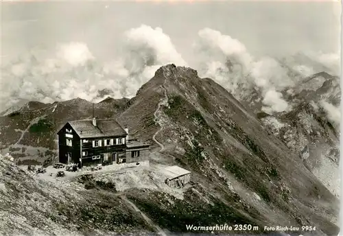 AK / Ansichtskarte  Wormserhuette_2350m_Kuehtal_Montafon_AT Fliegeraufnahme