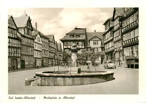 AK / Ansichtskarte  Bad_Sooden-Allendorf Marktplatz Brunnen