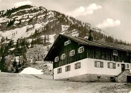 AK / Ansichtskarte  Steibis_Oberstaufen Ski und Erholungsheim Oberstieg Alpe