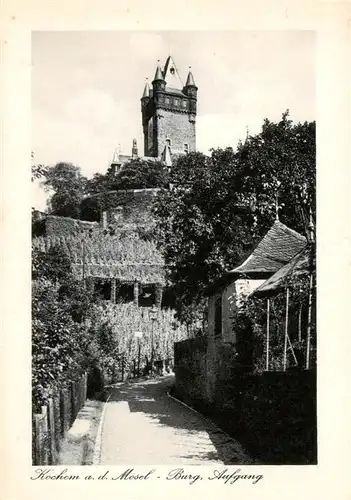 AK / Ansichtskarte  Kochem_Cochem_Mosel Burg Aufgang