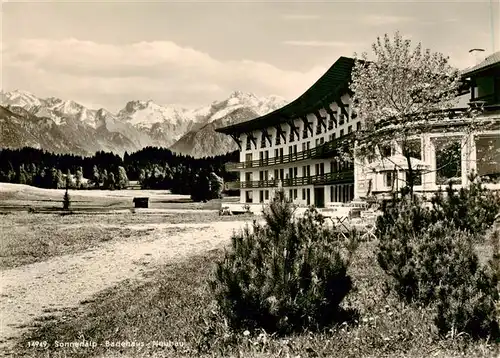 AK / Ansichtskarte  Sonthofen__Oberallgaeu Hotel Sonnenalp Baehaus Neubau