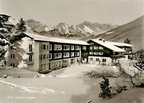 AK / Ansichtskarte  Sonthofen__Oberallgaeu Allgaeuer Berghof mit Alpe Eck