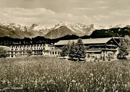 AK / Ansichtskarte  Sonthofen__Oberallgaeu Alpen Moor und Kneippbad Sonnenalp