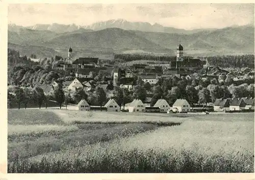 AK / Ansichtskarte  Schongau_Bayern mit Zugspitze