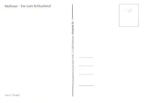 AK / Ansichtskarte  Muellrose im Schlaubetal Fliegeraufnahme