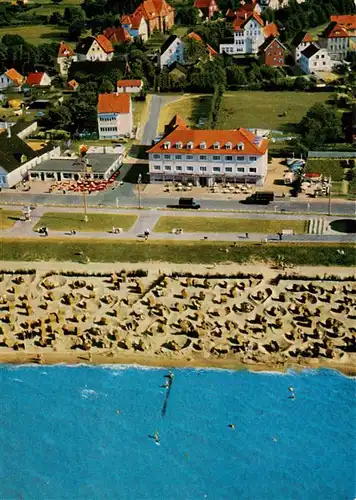 AK / Ansichtskarte  Duhnen_Cuxhaven Fliegeraufnahme mit Hotel Strandperle