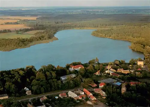 AK / Ansichtskarte  Wustrau_Fehrbellin Fliegeraufnahme mit Ruppiner See