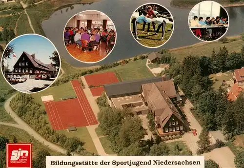 AK / Ansichtskarte  Clausthal-Zellerfeld Bildungsstaette der Sportjugend Niedersachsen Fliegeraufnahme