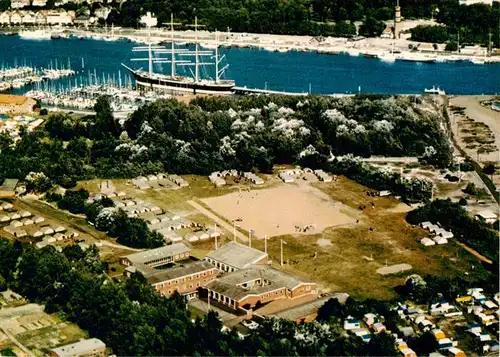 AK / Ansichtskarte  Travemuende_Ostseebad Jugendfreizeitstaette Priwall Fliegeraufnahme