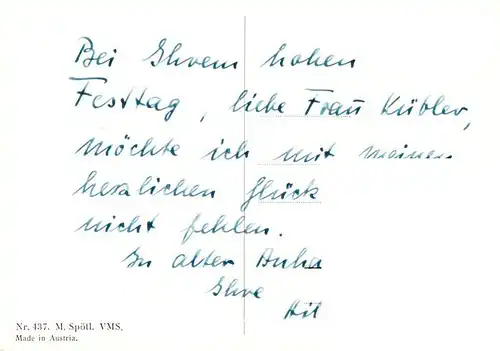 AK / Ansichtskarte  Spoetl_Maria_Kuenstlerkarte Nr. 437 Kind Brief 