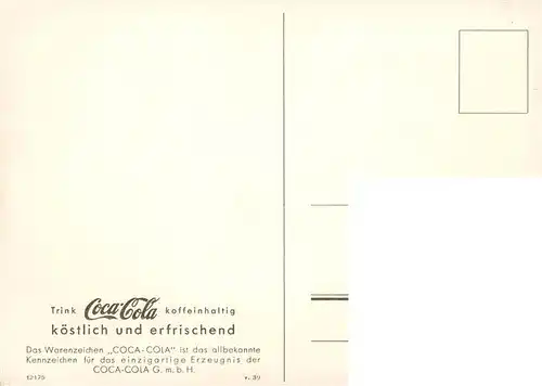 AK / Ansichtskarte 73904280 Werbung_Reklame Coca-Cola 