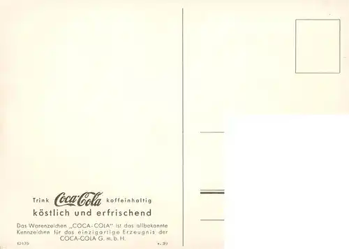 AK / Ansichtskarte  Werbung_Reklame Coca-Cola 