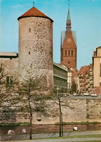 AK / Ansichtskarte  Hannover Beginenturm mit Turm der Marktkirche