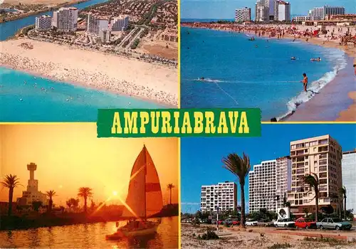 AK / Ansichtskarte 73904324 Ampuriabrava_ES Fliegeraufnahme Strrandpartien Hotels