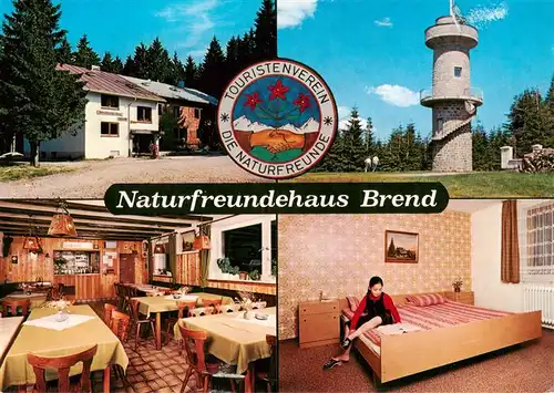 AK / Ansichtskarte 73904329 Furtwangen Naturfreundehaus Brend Gastraum Zimmer Aussichtsturm