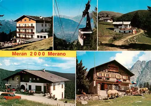 AK / Ansichtskarte 73904339 Meran_Merano_IT Teilansichten Seilbahn