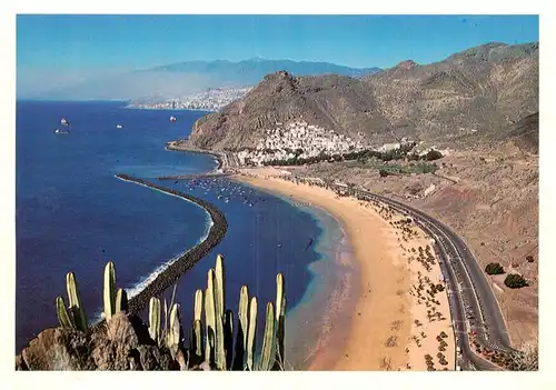 AK / Ansichtskarte  Playa_de_Las_Teresitas_Tenerife_Islas_Canarias_ES Las Teresitas Beach Fliegeraufnahme