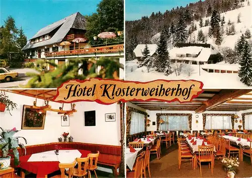 AK / Ansichtskarte 73904349 Wittenschwand Hotel Klosterweiherhof Gastraeume