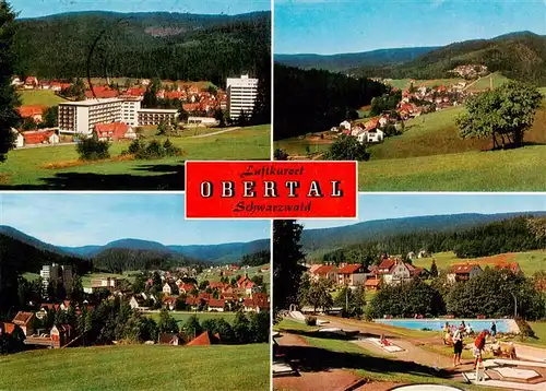 AK / Ansichtskarte  Obertal_Baiersbronn Panorama Ortsansichten Minigolfanlage